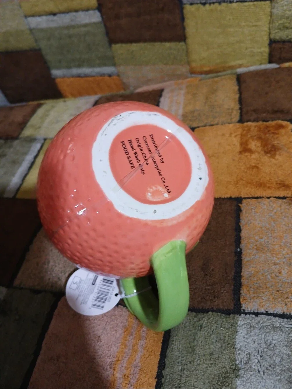 Orange-Shaped Ceramic Citrus Juicer Mug
